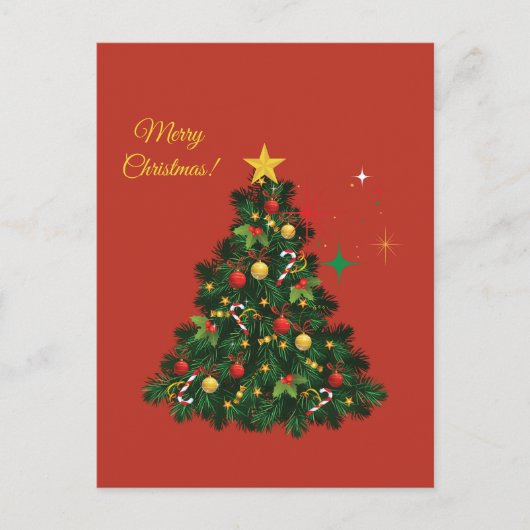 Carte Postale Joyeux Noël classique (Devant)