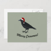 Carte postale Joyeux Noël Crowmas (Devant / Derrière)