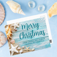 Joyeux Noël Cute Beach Entreprise Coquillage perso
