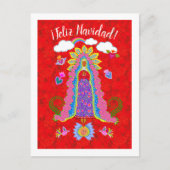 Carte Postale Joyeux Noël Dame de Guadalupe  (Devant)