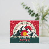 Carte Postale Joyeux Noël d'Aspen Colorado Souvenirs (Debout devant)