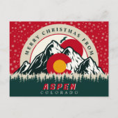 Carte Postale Joyeux Noël d'Aspen Colorado Souvenirs (Devant)