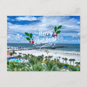 Carte Postale Joyeux Noël de Clearwater Beach, FL