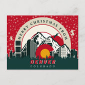 Carte Postale Joyeux Noël De Denver Colorado Souvenirs (Devant)