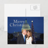Carte Postale Joyeux Noël de Donald et Melania (Devant / Derrière)