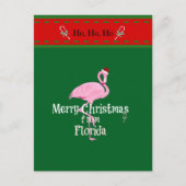 Carte Postale Joyeux Noël de Floride (Devant)