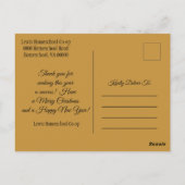 Carte Postale Joyeux Noël de Homeschool Co op (Dos)