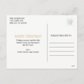 Carte postale Joyeux Noël de l'ornement de flocon  (Dos)