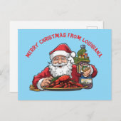Carte Postale Joyeux Noël de Louisiane (Devant / Derrière)