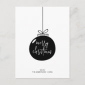 Carte Postale Joyeux Noël de Noël moderne (Devant)