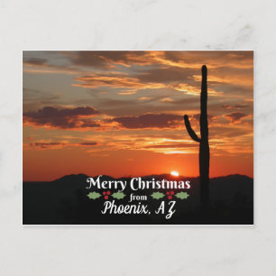 Carte Postale Joyeux Noël de Phoenix, AZ