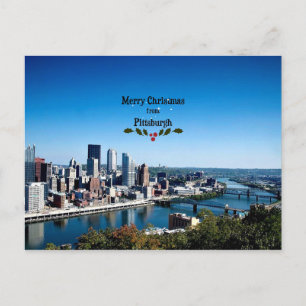 Carte Postale Joyeux Noël de Pittsburgh