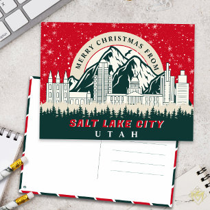 Carte Postale Joyeux Noël De Salt Lake City Utah Souvenirs