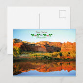 Carte Postale Joyeux Noël de Sedona, Arizona (Devant / Derrière)