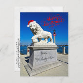 Carte Postale Joyeux Noël de St. (Saint) Augustine Florida (Devant / Derrière)