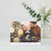 Carte Postale Joyeux Noël de style tendance (Debout devant)