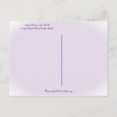 Carte Postale Joyeux Noël de Sunny Florida Purple Flowers (Dos)