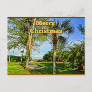 Carte Postale Joyeux Noël de Sunny Sanibel Island Floride