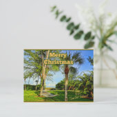 Carte Postale Joyeux Noël de Sunny Sanibel Island Floride (Debout devant)