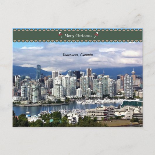 Carte Postale Joyeux Noël de Vancouver (Devant)