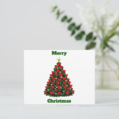 Carte postale Joyeux Noël décoré Arbre (Debout devant)