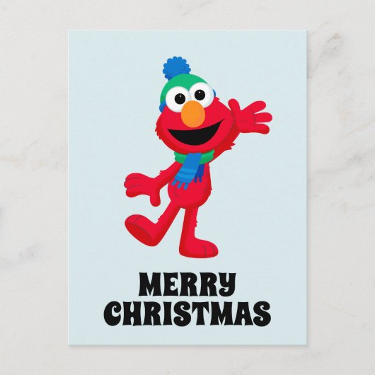 Carte Postale Joyeux Noël d'Elmo (Devant)