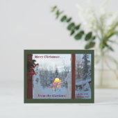 Carte Postale Joyeux Noël des Jardins Vacances d'hiver (Debout devant)