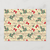 Carte Postale Joyeux Noël design (Devant)