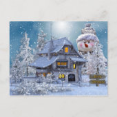 Carte Postale Joyeux Noël d'hiver (Devant)