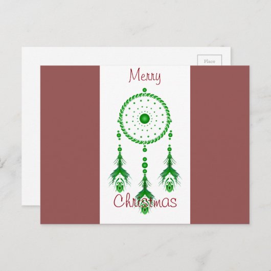 Carte postale Joyeux Noël Dreamcatcher (Devant / Derrière)