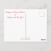 Carte postale Joyeux Noël du château de Prague (Dos)