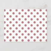 Carte Postale Joyeux Noël Dusty Rose Pink Polka Dust (Dos)