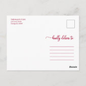 Carte Postale Joyeux Noël Élégant Script Photo Fêtes (Dos)