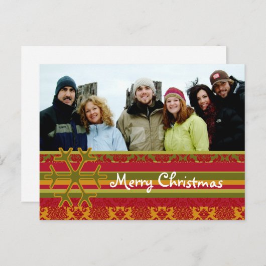 Carte postale Joyeux Noël en Damas (Devant / Derrière)