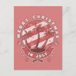Carte Postale Joyeux Noël en juillet