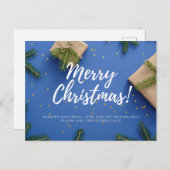 Carte Postale Joyeux Noël et Bonne Année (Devant / Derrière)