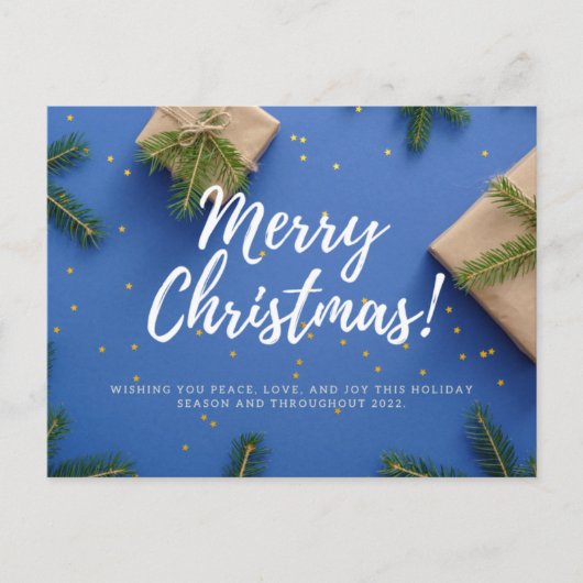 Carte Postale Joyeux Noël et Bonne Année (Devant)