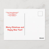 Carte Postale Joyeux Noël et Bonne Année (Dos)