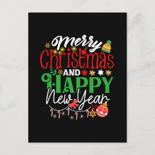 Carte Postale Joyeux Noël et Bonne Année