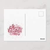 Carte Postale Joyeux Noël et bonne année (Dos)