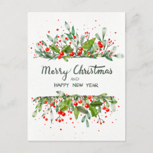 CARTE POSTALE JOYEUX NOËL ET BONNE ANNÉE