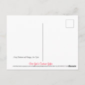 Carte Postale Joyeux Noël et Bonne Année (Dos)