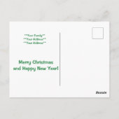 Carte Postale Joyeux Noël et Bonne Année (Dos)