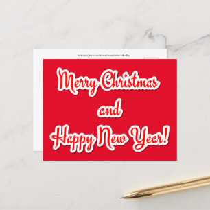 Carte Postale Joyeux Noël et Bonne Année