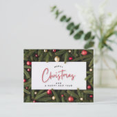 Carte Postale Joyeux Noël et Bonne Année (Debout devant)