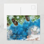 Carte Postale Joyeux Noël et Bonne Année (Devant / Derrière)