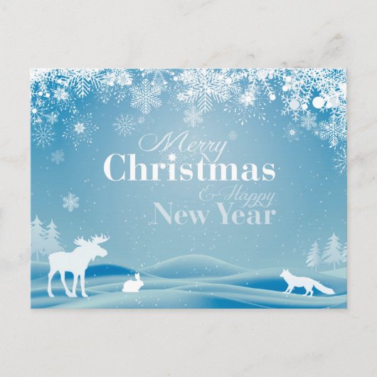 Carte Postale Joyeux Noël et Bonne Année (Devant)
