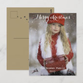 Carte Postale Joyeux Noël et bonne année  (Devant / Derrière)