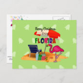 Carte Postale Joyeux Noël et Bonne Année de Floride (Devant / Derrière)