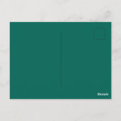 Carte Postale Joyeux Noël et Bonne Année Script (Dos)